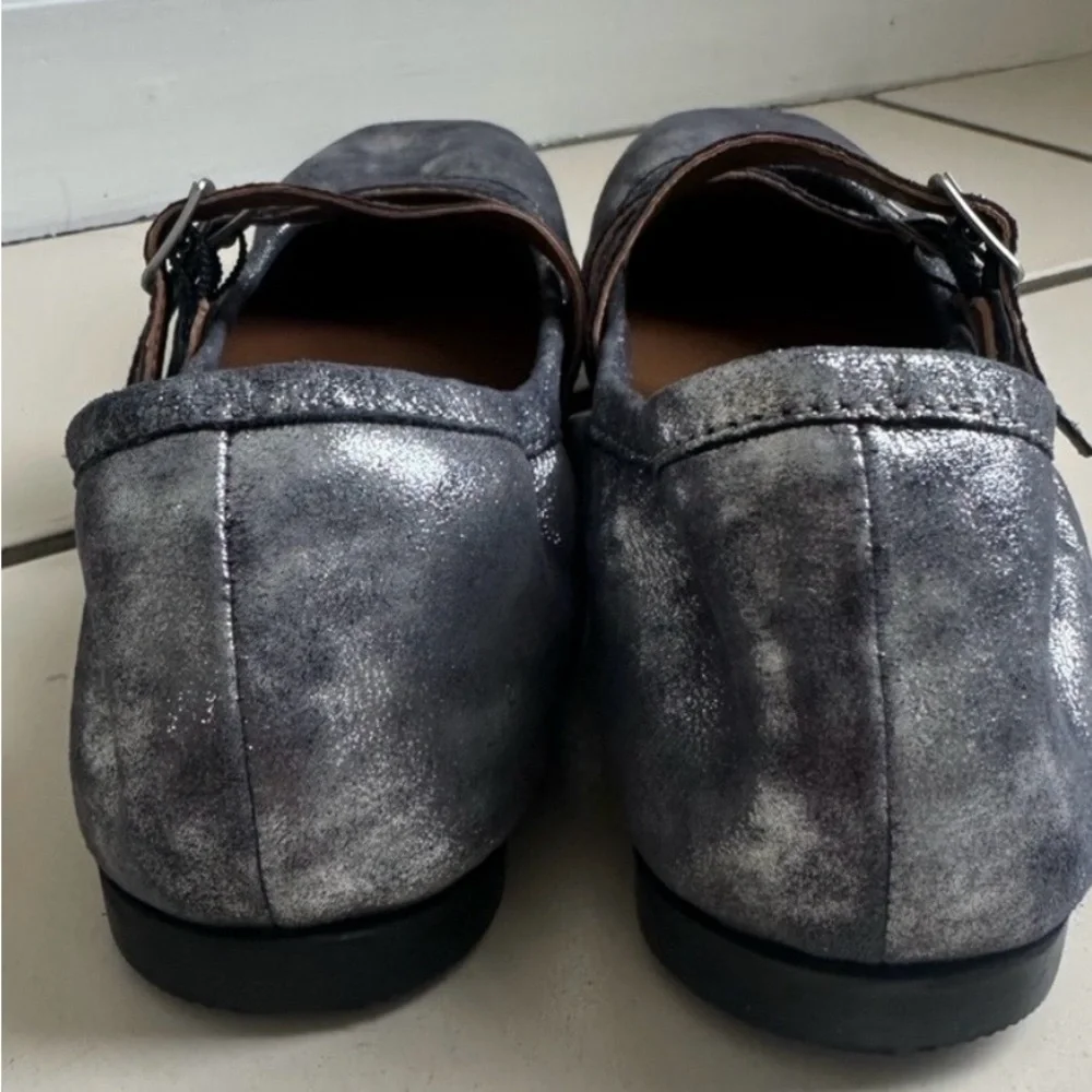 NWB Free People Silver Gemini Ballet Flats- Size 7